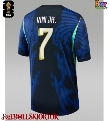 Brasilien Vinicius Junior #7 Bortatröja VM 2026 Kortärmad